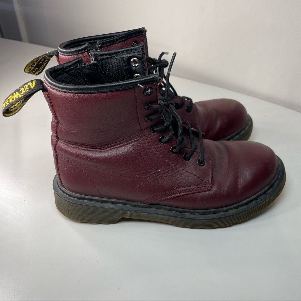 Dr. Martens Cherry Red Ankle Boots - Picture 4 of 6